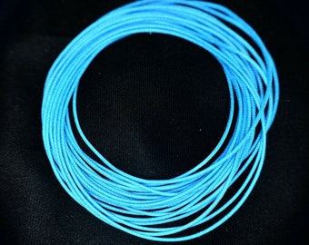 Waxed Cotton Drive Band for Single Drive Spinning Wheels Bright Blue