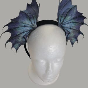 Sea Dragon Wings Headband - Fantasy   Halloween bat wing hair accessories. Dragonborn cosplay costume. fantasy headress. Sea creature.