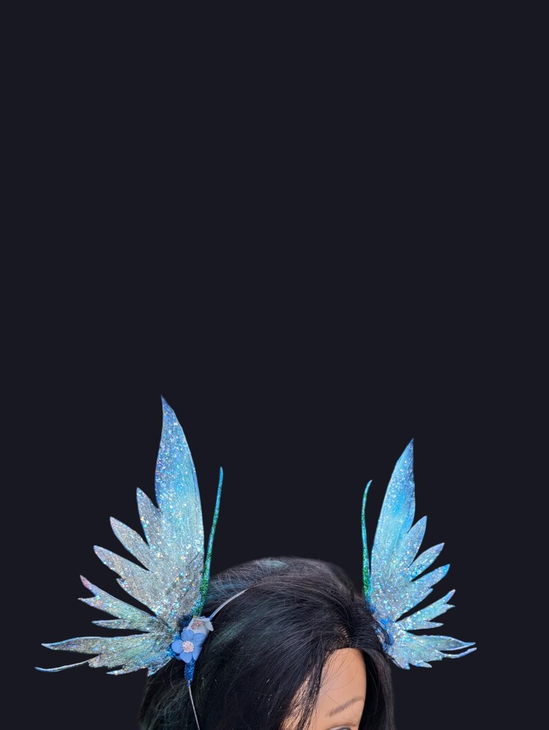 Green Fairy Wings Headbands. Fairy Costume. Cosplay. Wings Headress