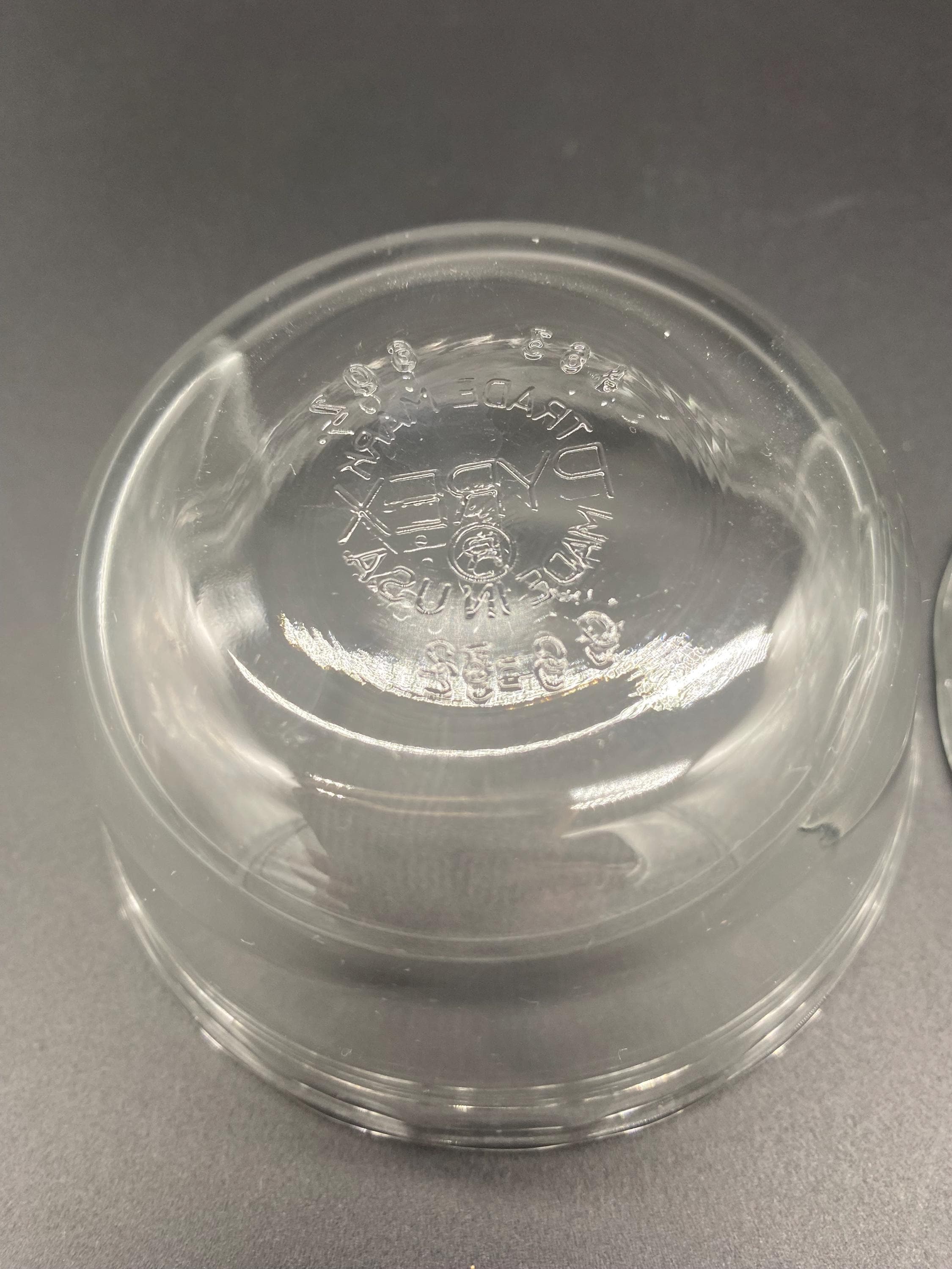 NEW 4 PYREX 6-oz Glass CUSTARD CUPS Bake Prep Dessert Clear Side Di - Tarlton Place-519230