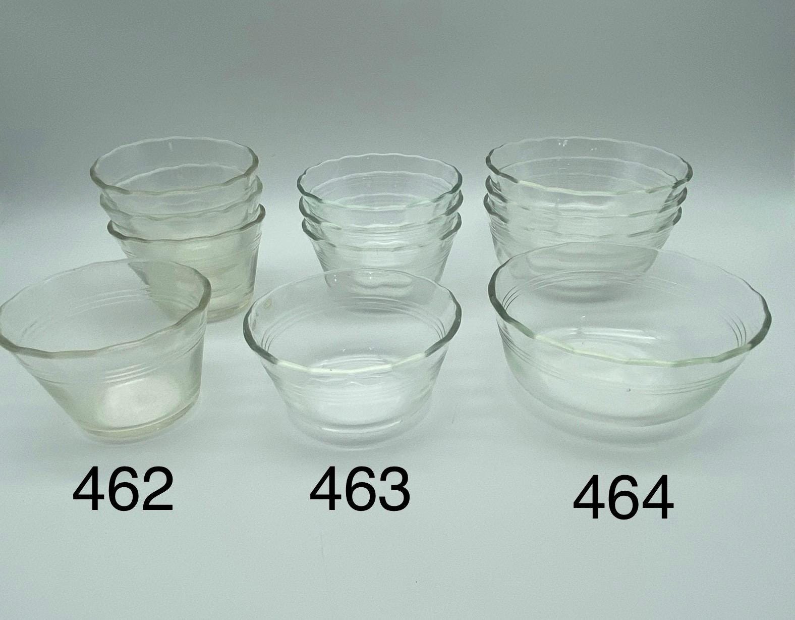 Vintage PYREX Clear Glass Custard Cups, Set of 4 ALL SIZES Offered