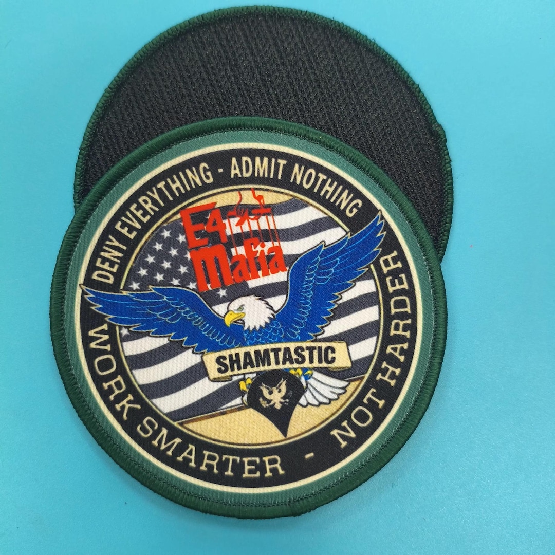 E4 Mafia Embossed Patch 3.5 Inches - Etsy