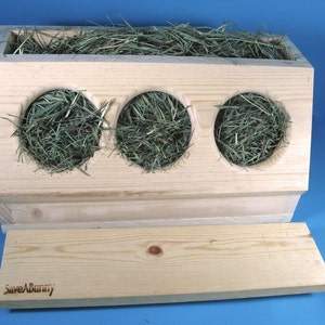 SaveABunny's Three Hole Hay Saver Box image 2