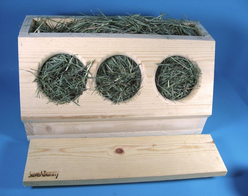 SaveABunny's Three Hole Hay Saver Box image 2