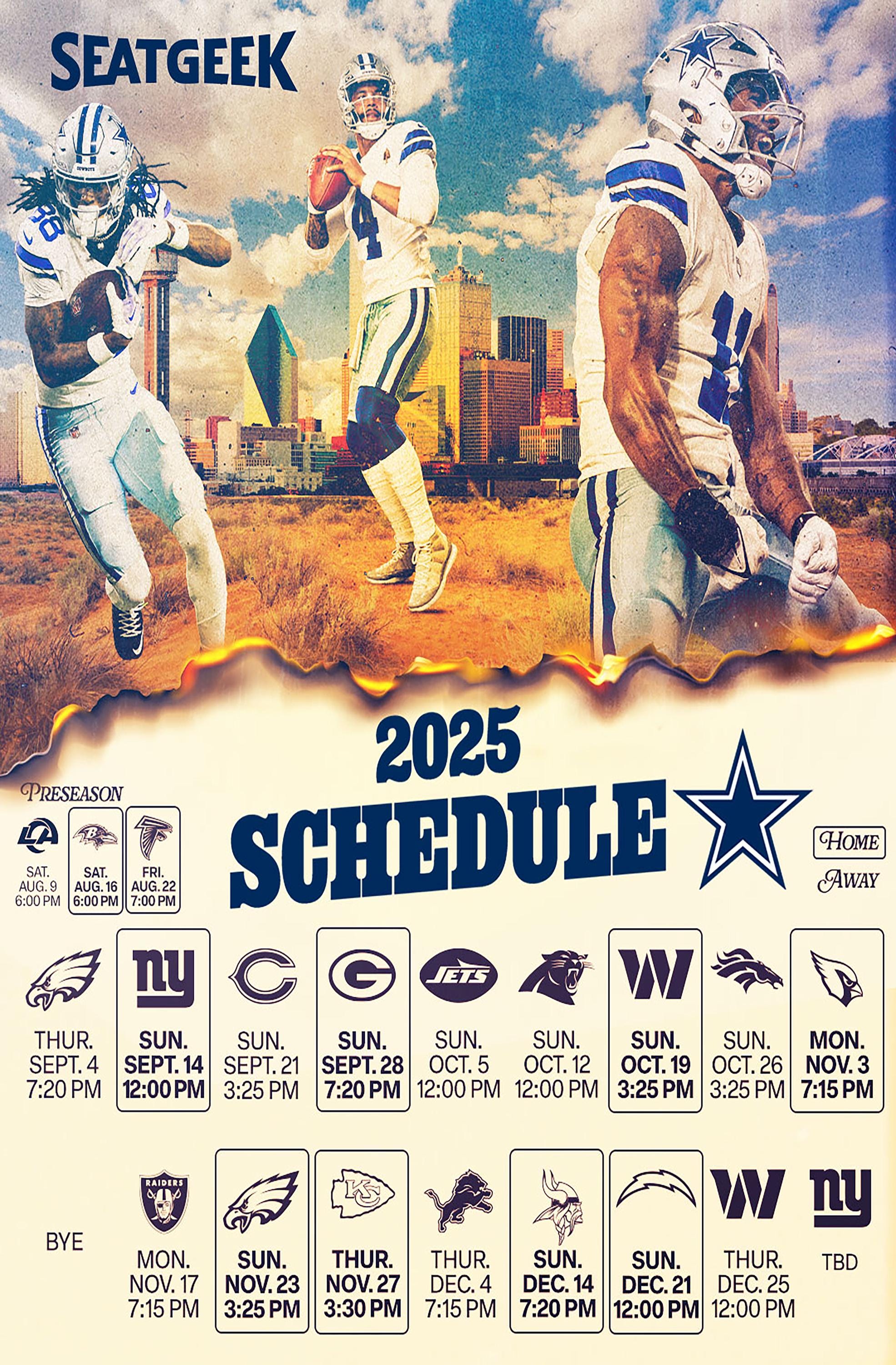 Football Schedule What Channel Is The Dallas Cowboys Playing On