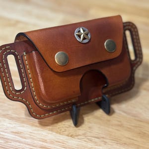 Monedero de cuero para cinturón