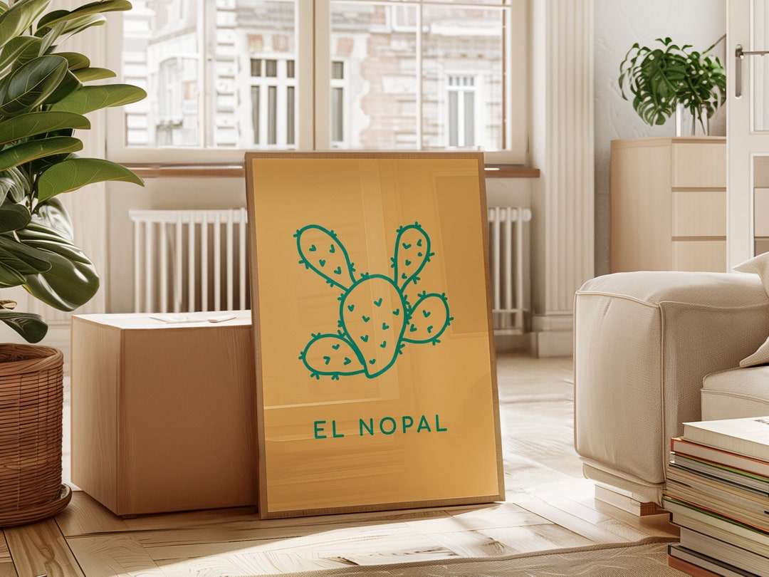 El Nopal Art Print! Mexian Loteria Prints, Boho, Minimalist Prints ...