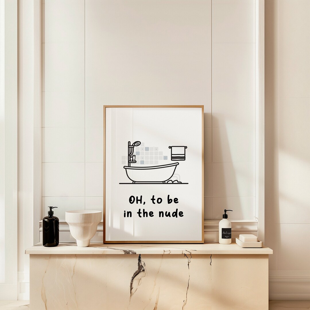 Funny Bathroom Art Poster!boho, Minimalist Prints, Modern Art, Boho ...
