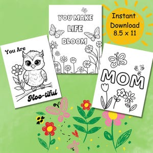 Mother&#39;s Day Coloring Pages: Fun Activity Sheets for Mom (PDF)