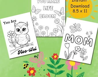 Mother's Day Coloring Pages: Fun Activity Sheets for Mom (PDF)