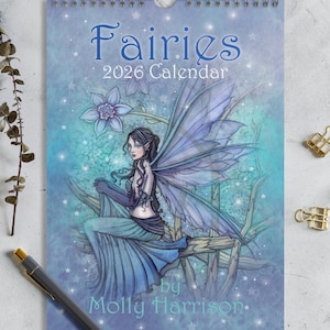 2026 Fairies Wall Calendar by Molly Harrison Fantasy Art