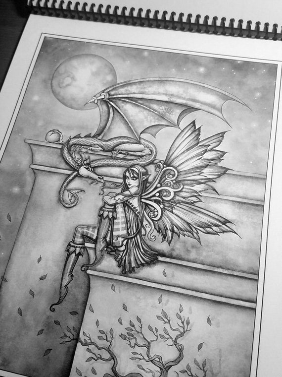 Download Special Artist Edition Coloring Book Fantasy Coloring Book Etsy