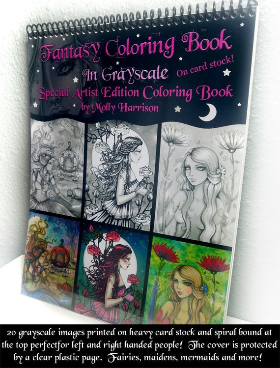 Download Special Artist Edition Coloring Book Fantasy Coloring Book Etsy
