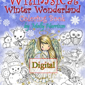 Livre de coloriage Winter Wonderland - Anges et ours polaires (téléchargement numérique)