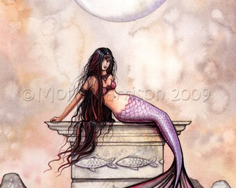 Sea Princess - Mermaid Fantasy Art Archival Print by Molly Harrison Fantasy Art