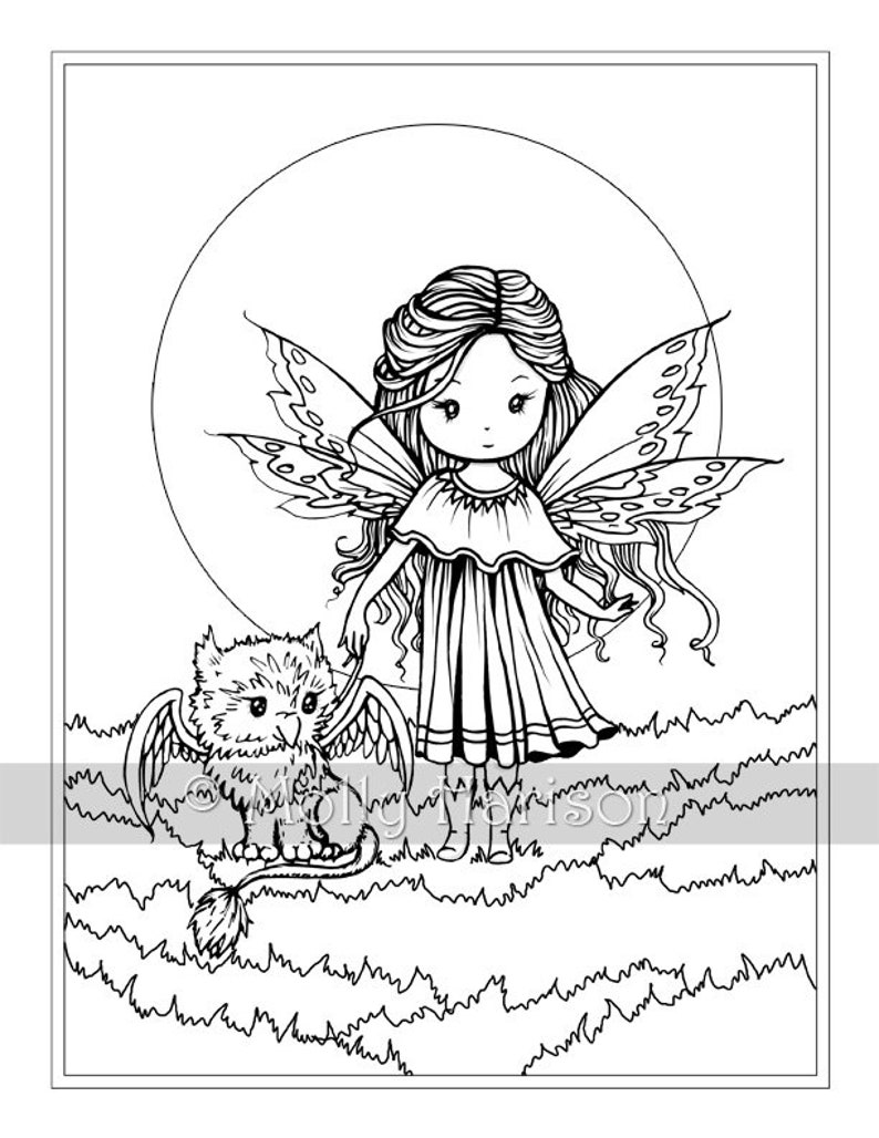 Download Whimsical World 4 Instant Download PDF Fantasy Coloring | Etsy