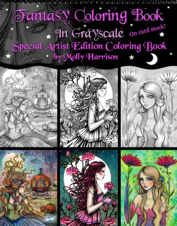 Download Special Artist Edition Coloring Book Fantasy Coloring Book Etsy