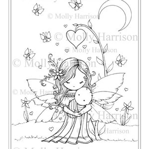 Sweet Mama And Baby Printable Coloring Page Mother And Baby Fairy.