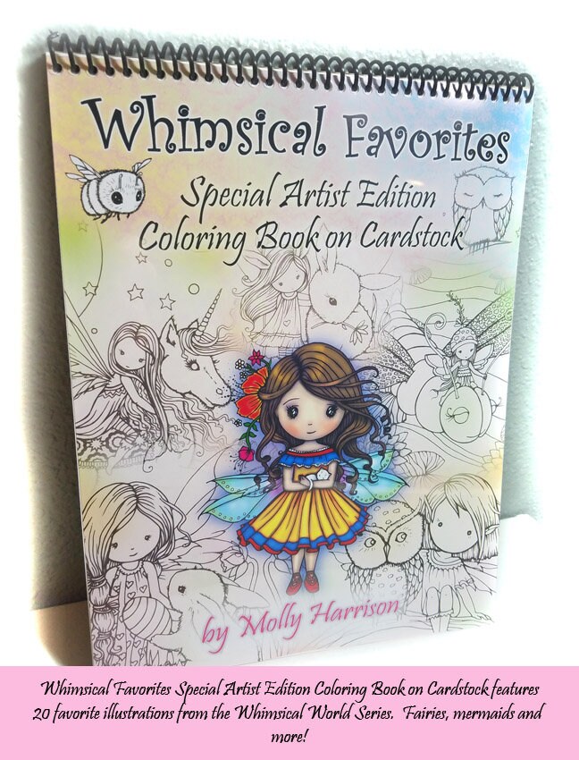 Download Whimsical Favorites Special Artist Edition Coloring Book Etsy