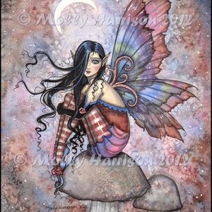 Fairy Art Print - Isobel the Introvert Fairy Fantasy Art Print by Molly Harrison Fantasy Art - Fairies, Faery, Fae