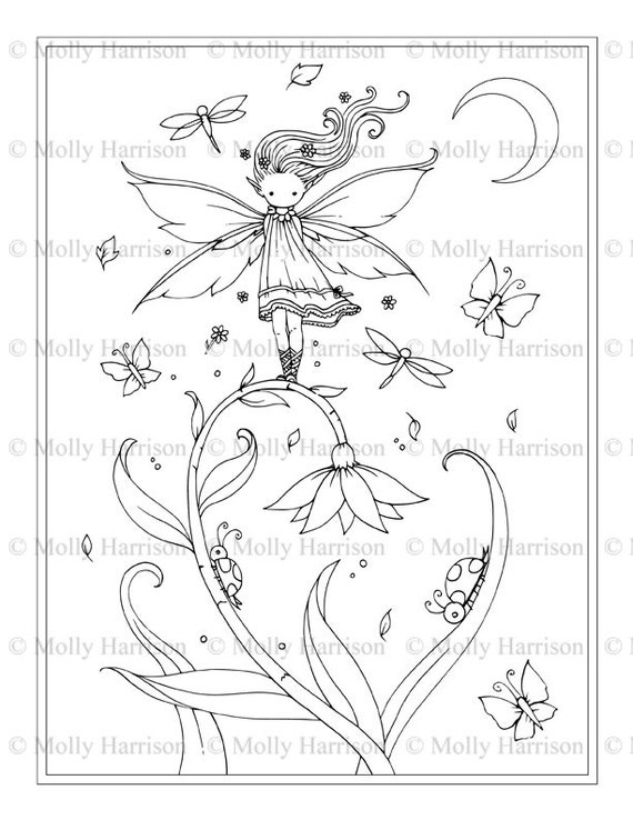 flower fairy coloring pages printable