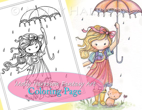 Featured image of post Cute Umbrella Coloring Page
