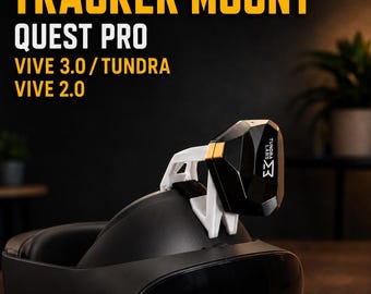 Meta Quest Pro Tracker Mount (Vive 3.0/2.0 & Tundra) , Full Body Tracking, FBT, VR, Virtual Reality, Quest 3, VRChat, VRC, htc, Vive 2.0