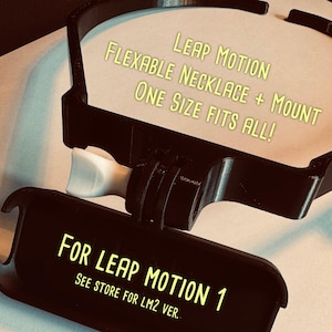 Leap Motion 1 Neck Mount - hand tracking - VTuber - Easy - Adjustable - One size fits all - VRChat, VR, Virtual Reality, Streamer, Necklace