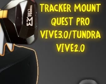 Meta Quest Pro Tracker-fäste (Vive 3.0/2.0 och Tundra), helkroppsspårning, FBT, VR, virtuell verklighet, Quest 3, VRChat, VRC, htc, Vive 2.0