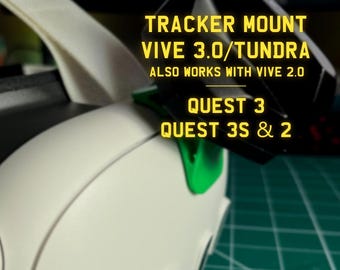 MetaQuest 3, 3s, 2 Tracker Mount (Vive 3.0/2.0 & Tundra), Ganzkörper Tracking, FBT, VR, Virtuelle Realität,Quest 3/3s,Quest 2, VRChat, htc
