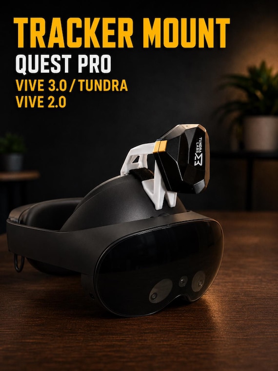 Meta Quest Pro Tracker Mount (Vive 3.0/2.0 & Tundra) 、フルボディ