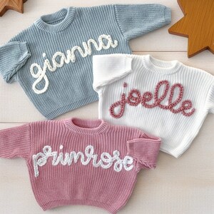 Personalized babysweater, babygifts, embroided name sweater baby, customized baby sweater, newborn girl sweater, embroidery name sweater