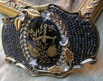 Baroque Black Libra Buckle