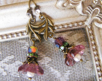 VINTAGE GARDEN Romantic Flower Earrings Custom Orders Accepted