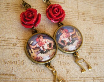 Cancion De Amor Spanish Inspired Retro Earrings