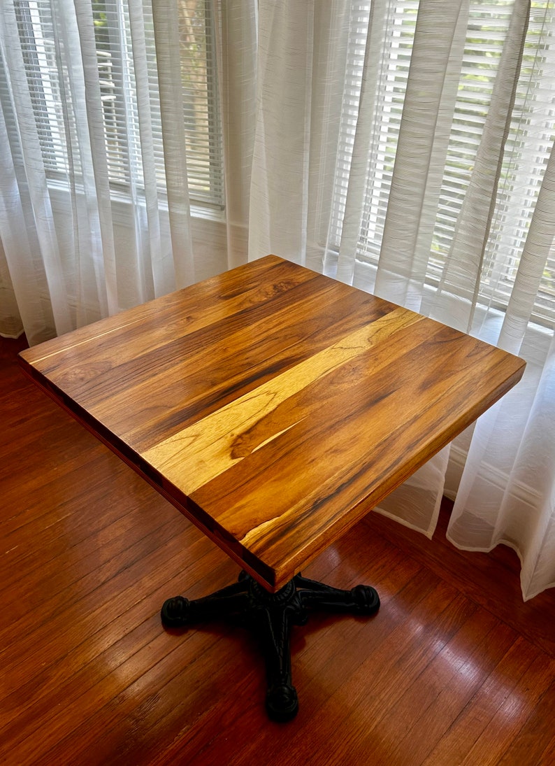 Teak Wood Table Tops for Restaurants, Cafes, Bars, Bistros & Pubs Etsy