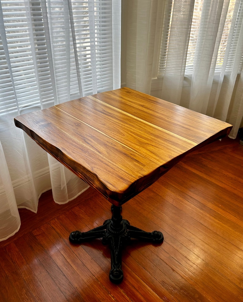 Teak Wood Slab Style Table Tops for Restaurants, Cafes, Bars, Bistros