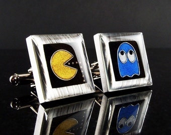 Pac Man cuff links