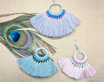 Fringe Earrings in 2 Colors-Green SOLD OUT