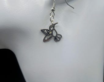Silver Hummingbird Earrings