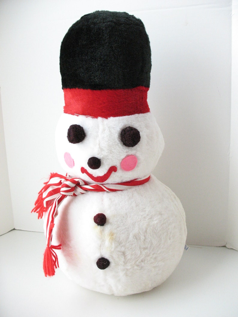large stuffed snowman