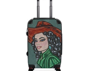 Jamie J. Sawyer Cowgirl Green Travel Rolling Suitcase