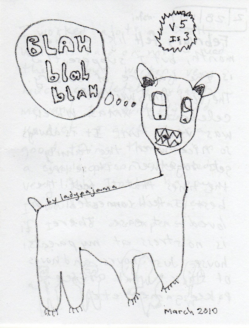 Blah Blah Blah 6 months subscription to Monthly zine image 2