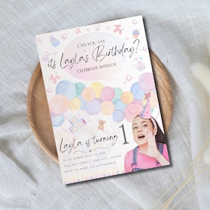 Ms Rachel Invitation, Ms Rachel Birthday, Ms Rachel Invite, Ms Rachel Party, Editable Canva Template, Party Invitation, Party Invite
