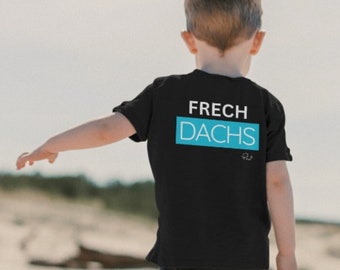 Frechdachs liebt Türkis personalisiert (vorne) - Kinder Organic T-Shirt