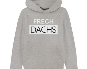 Frechdachs goes Black N White - Kinder Organic Hoodie