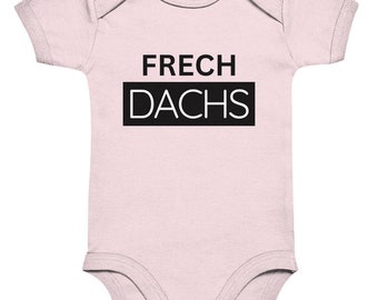Frechdachs Black N White (vorne) - Organic Baby Body