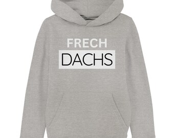 Frechdachs goes Black N White - Kinder Organic Hoodie