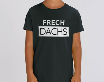Frechdachs Black N White (vorne) - Kinder Organic T-Shirt