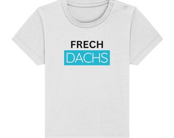 Frechdachs liebt Türkis - Baby Organic T-Shirt